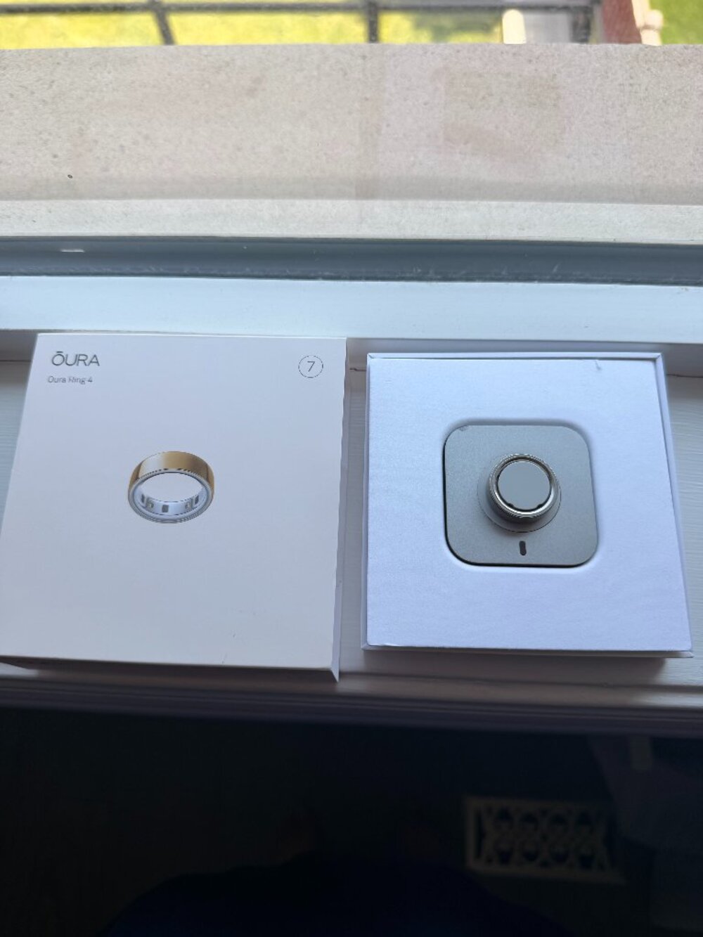 Oura Ring Gen 4, size 7 (gold-ish)